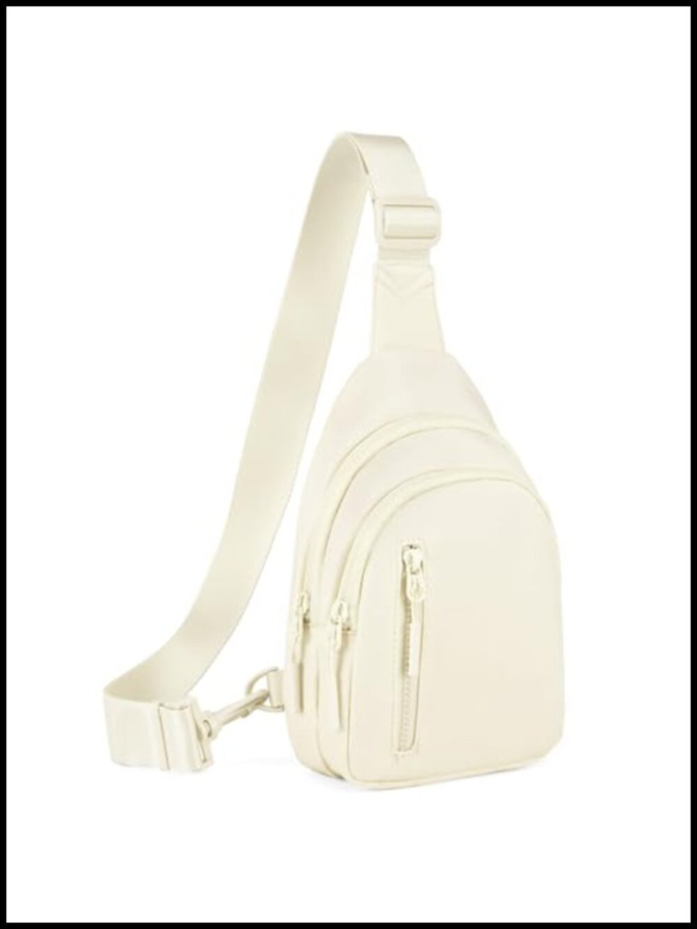 Water Resistant Nylon Sling Bag Crossbody Fanny Pack 5 Pockets